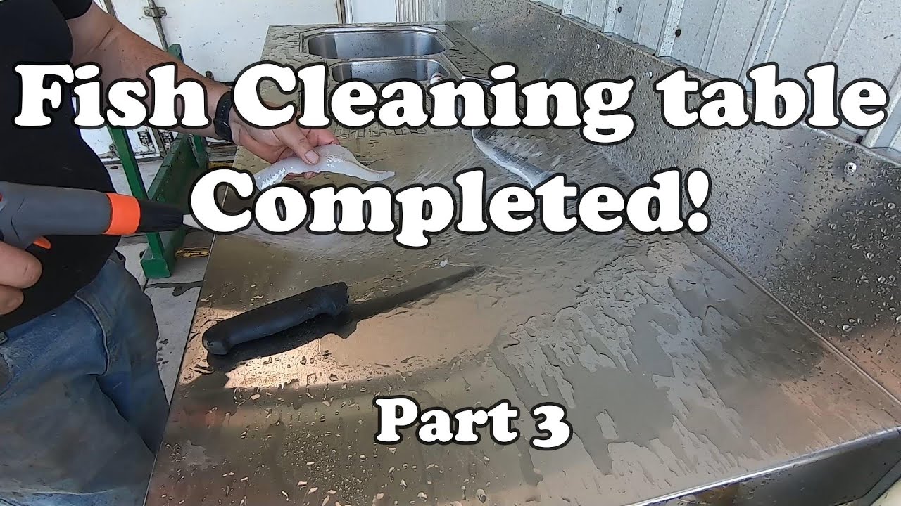 Fish cleaning table build part 3, King George Whiting test run!