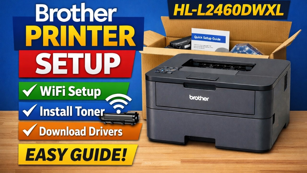 Руководство по настройке принтера Brother HL-L2460DWXL!