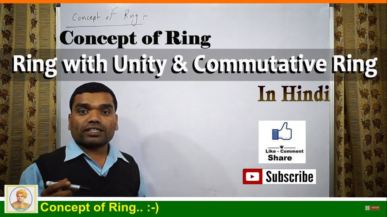 Concept of Ring, Ring with Unity & Commutative Ring in Hindi