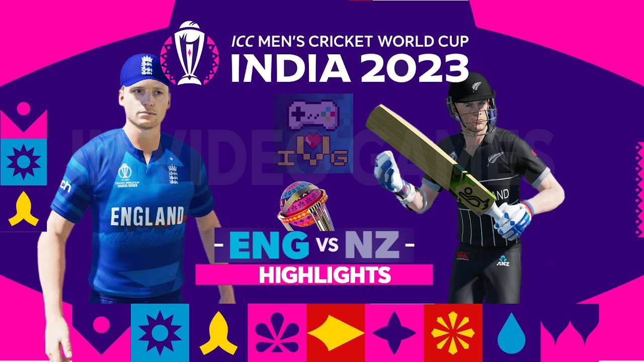 ENG vs NZ - England vs New Zealand Cricket World Cup 2023 Highlights Cricket 22 Gameplay 5th October