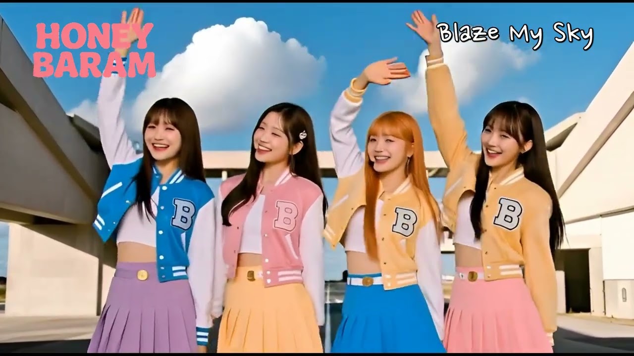 Blaze My Sky #kpop #girlgroup #kpopidol #kpopfyp #kpopfan#HoneyBaram #Newsong