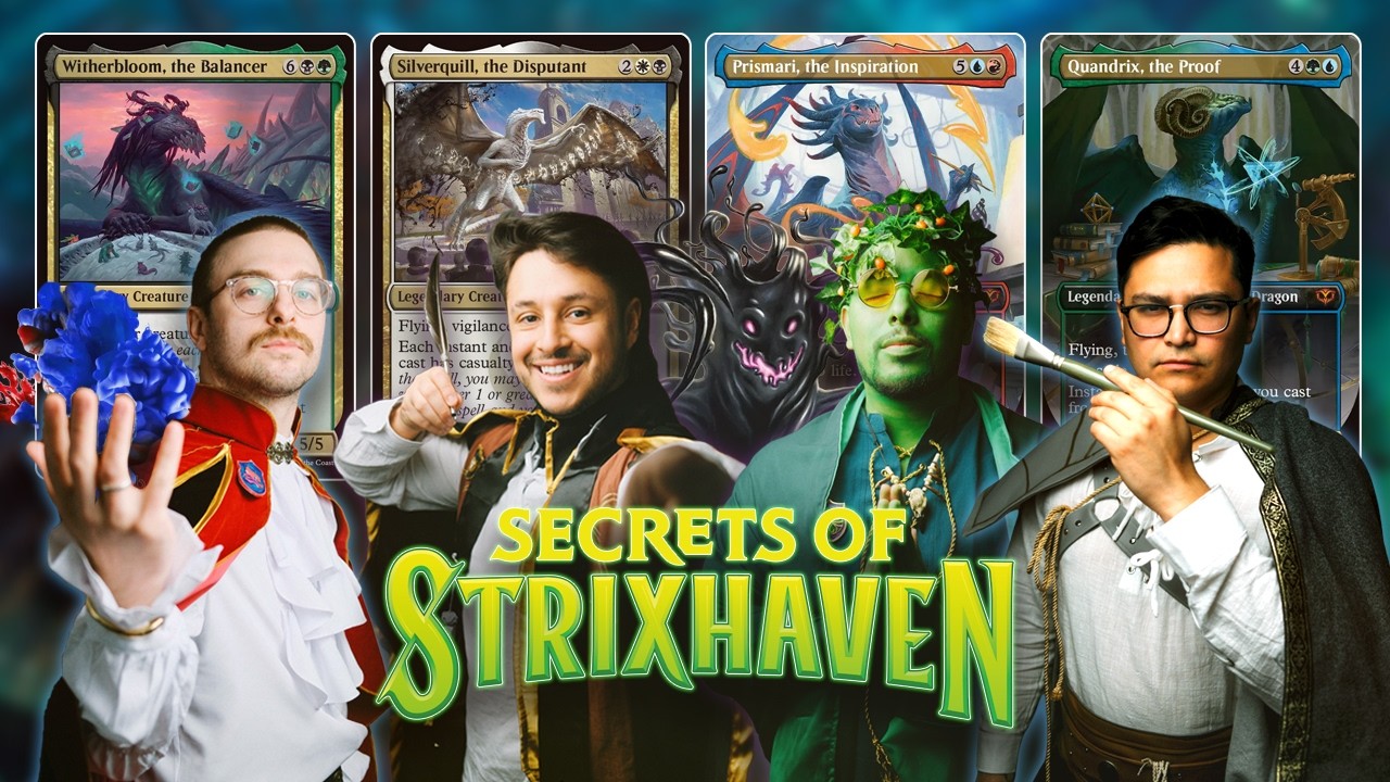 Secrets of Strixhaven Dragons! | Witherbloom vs Silverquill vs Prismari vs Quandrix | #MTGStrixhaven