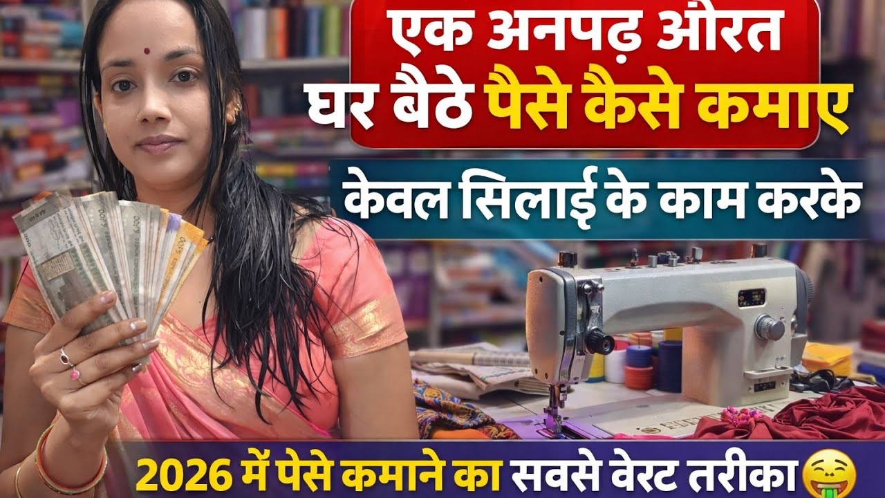 एक अनपढ़ औरत घर बैठे पैसे कैसे कमाए ✅ || How To Earn Money 💰 Without Hard Work , Full Watch Video ?