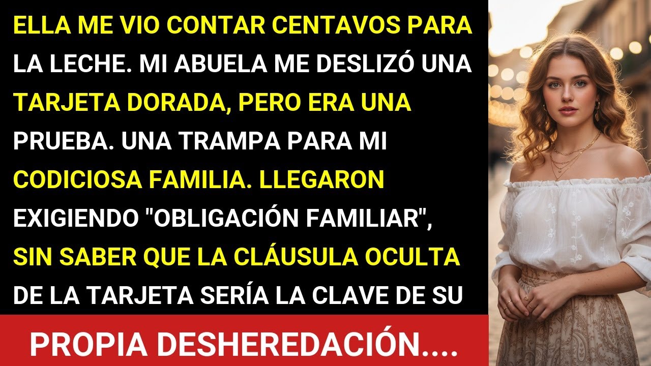 Mi Abuela Rica Me Vio Contar Centavos Para Leche—Deslizó Una Tarjeta Dorada Por El Mostrador, Y Ento
