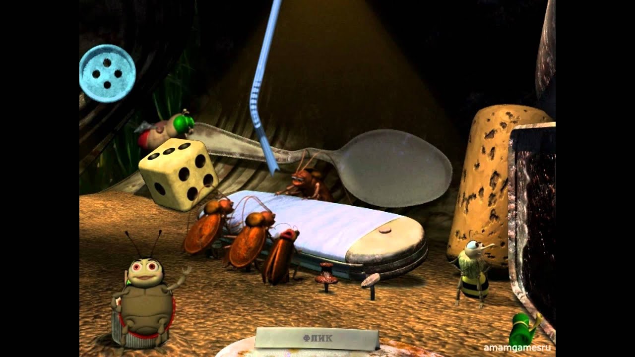 Приключения флика муравей - изобритатель Дисней пиксар Проходение видео игры на PC