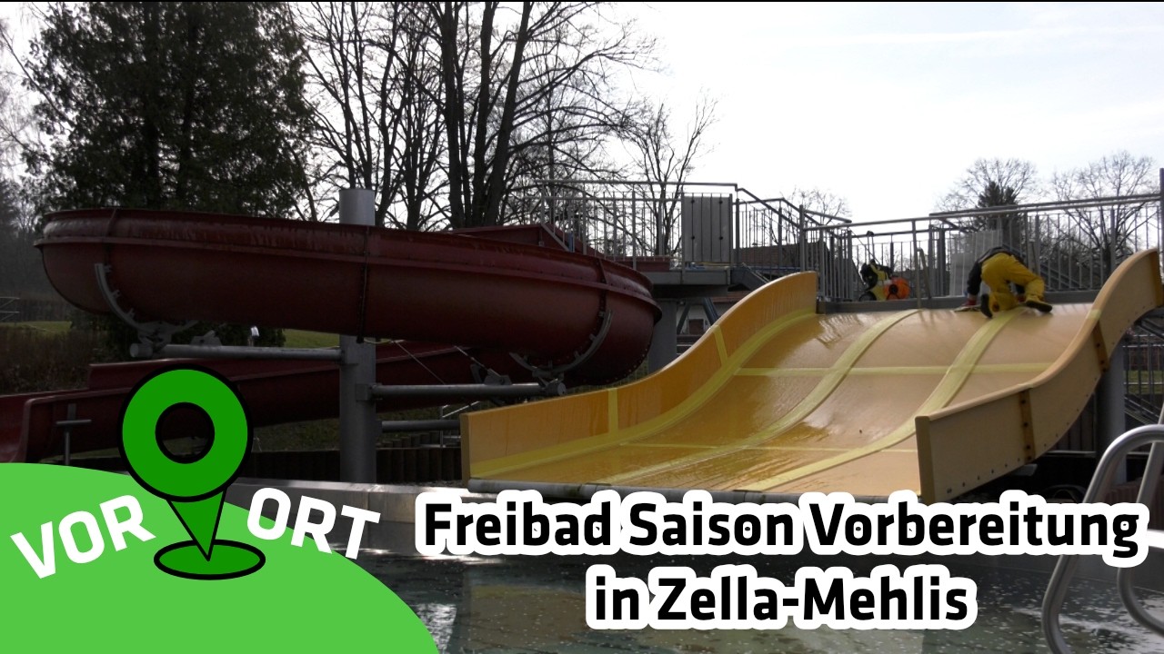 Freibad Saison Vorbereitung in Zella-Mehlis | Vor Ort