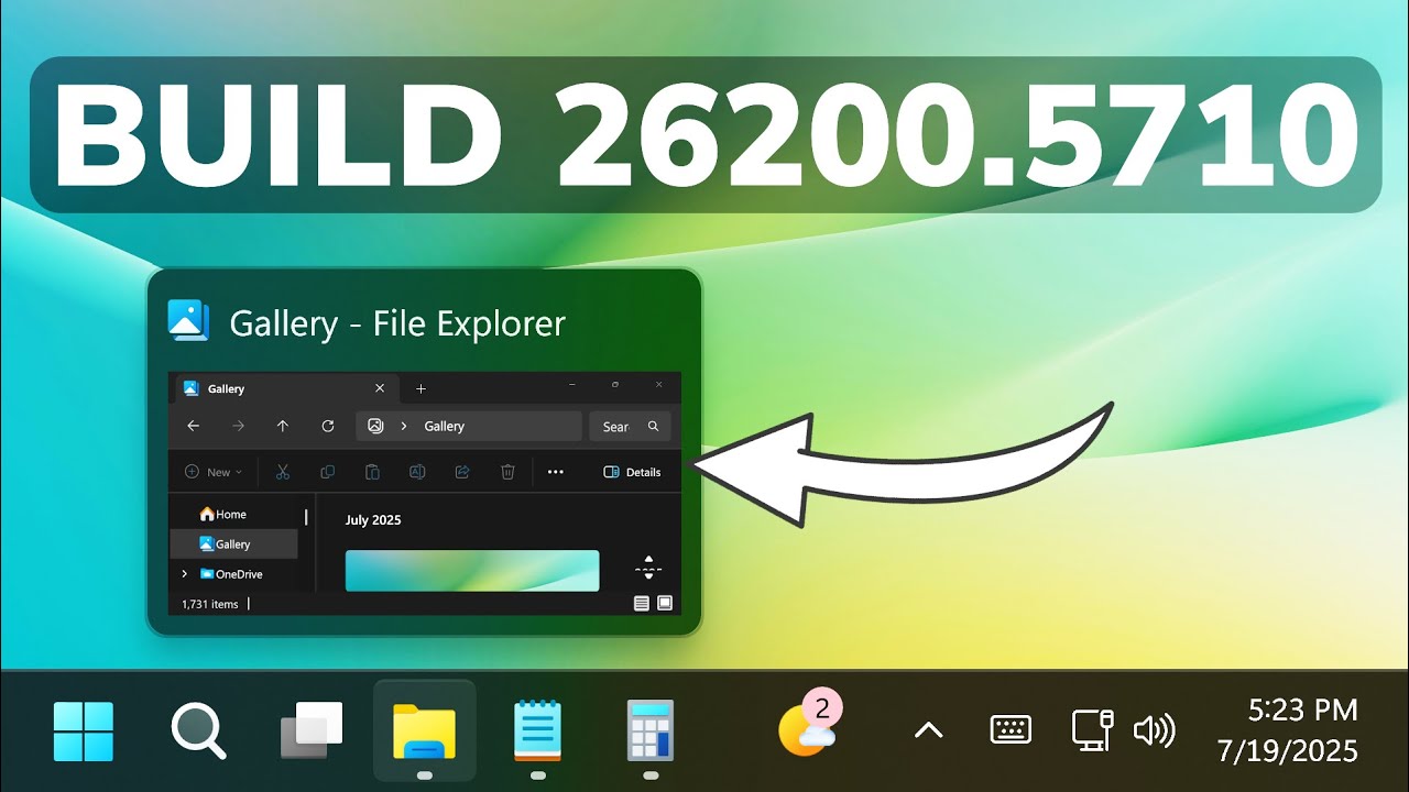 New Windows 11 25H2 Build 26200.5710 &ndash; New Taskbar Animations, New Settings, and Fixes (Dev)