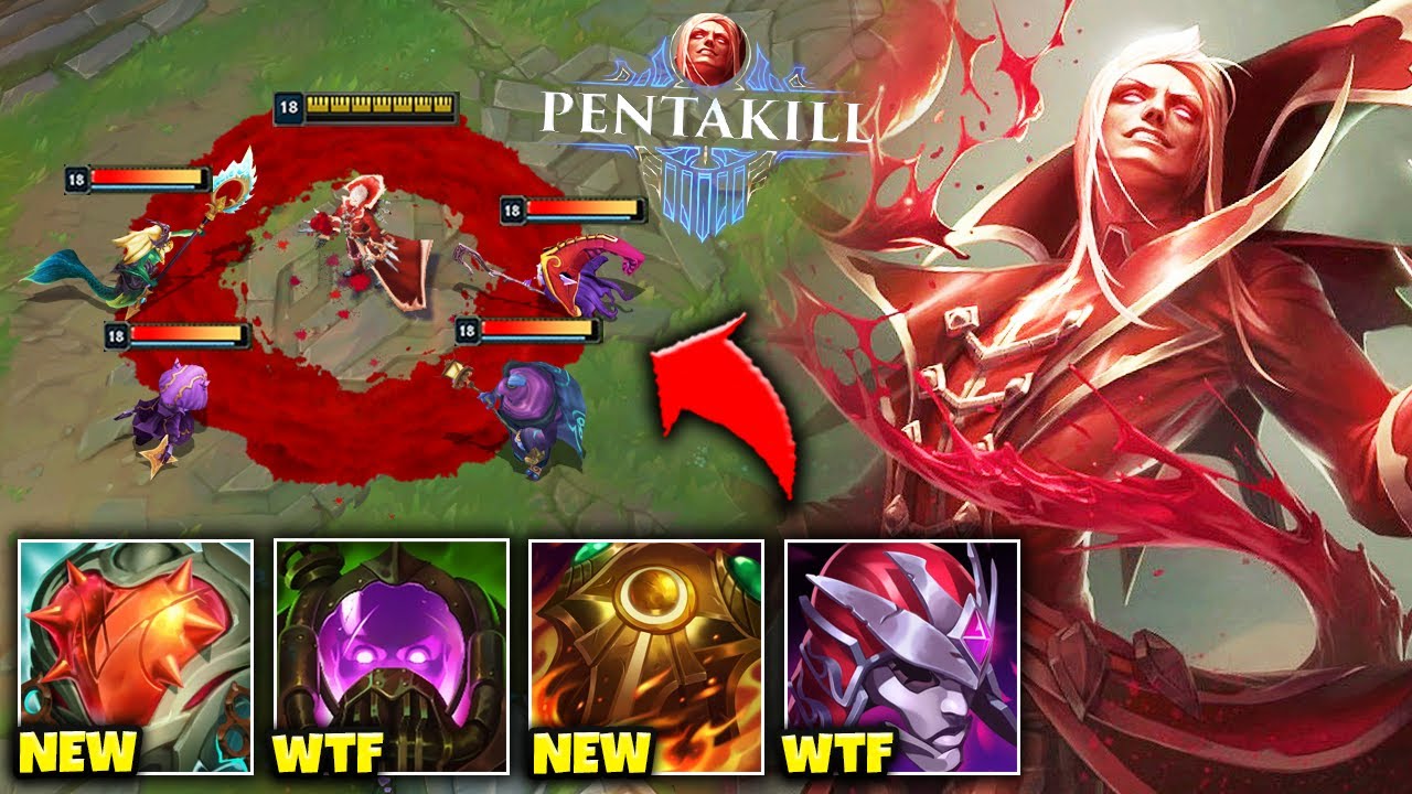 Vladimir but I have 8000 health and 1v5 Pentakill the enemy team (SEASON 13 BROKE VLAD)