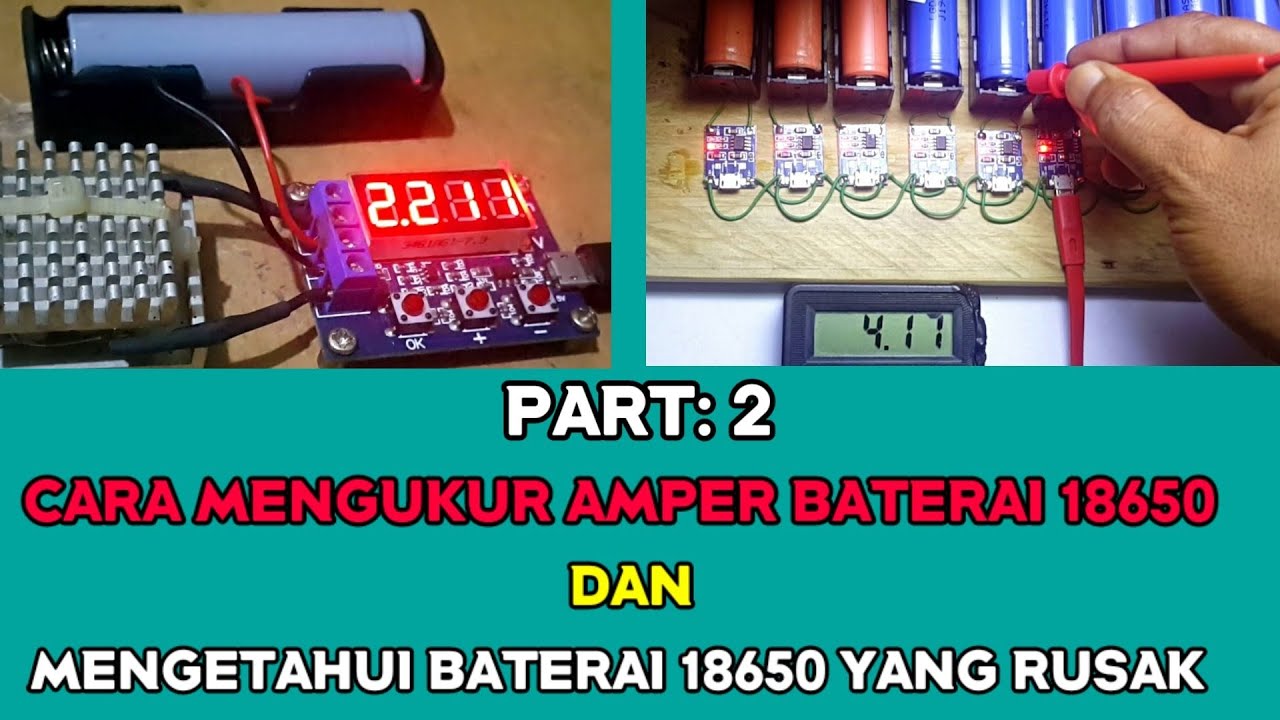 MENGUKUR AMPER BATTERY 18650