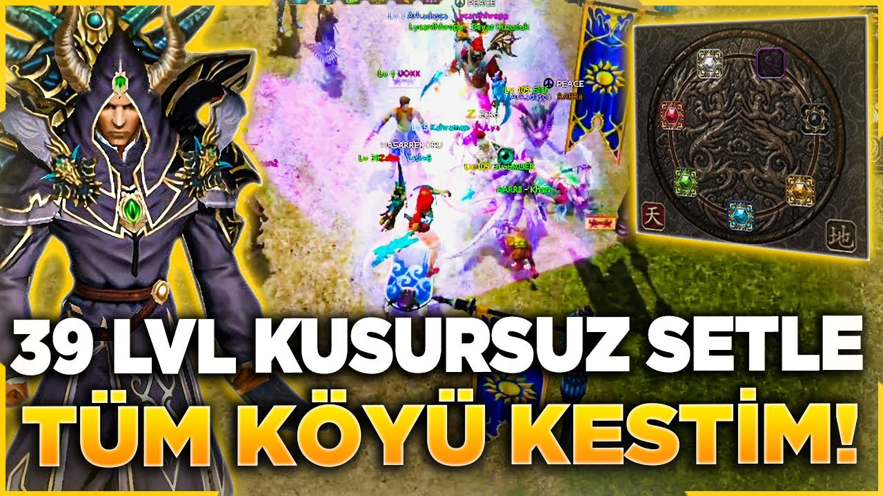 39 LVL 4P + KUSURSUZ SETLE TÜM KÖYÜ KESMEK! | DAMAGE REKORU !! | Metin2 Lucifer#17