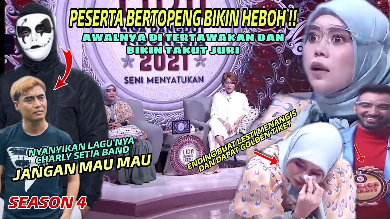 Awalnya Juri Takut‼️Ternyata Suara Peserta Bertopeng Merdu Mirip Charly,Endingnya Lesti Suka|Parodi