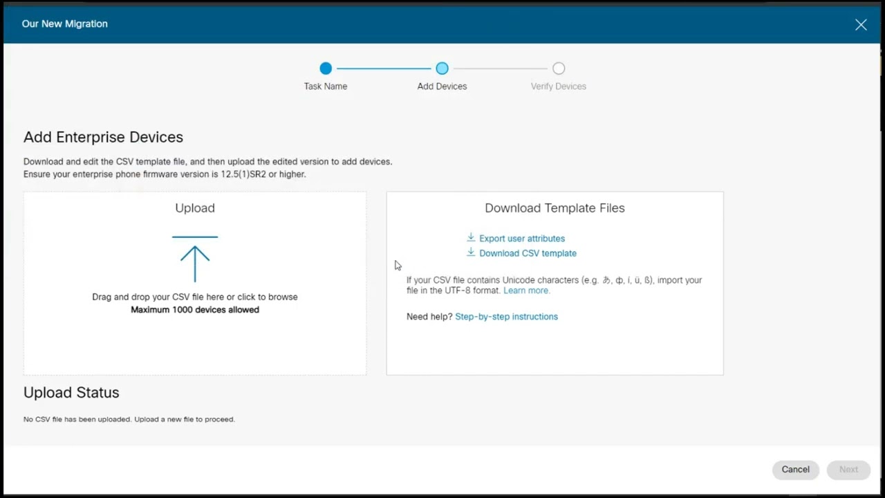 Migrate Enterprise Phones to MPP Firmware in Webex Control Hub - Update