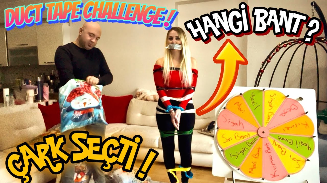 Banttan Kurtulma Challenge! Çarkıfelek Hangi Renk Bandı Seçecek? (Escape the Tape) @Prensesnisaa