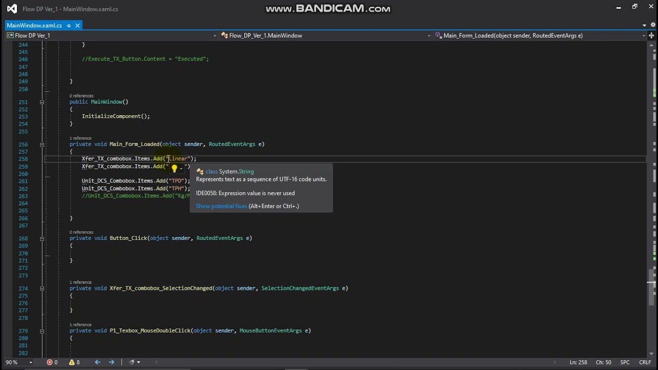 How to add item in combobox On WPF for C#