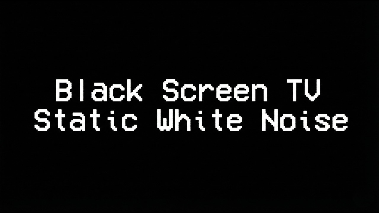 Fall Asleep Instantly: Old TV Static White Noise | Dark Screen for Sleeping #WhiteNoise #BlackScreen