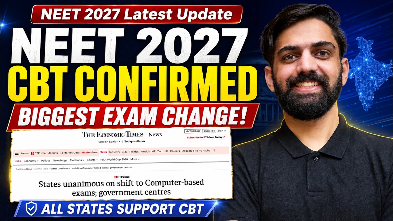 NEET 2027 CBT CONFIRMED | NEET 2027 Latest Update by NTA | NEET UG 2027 latest News Today