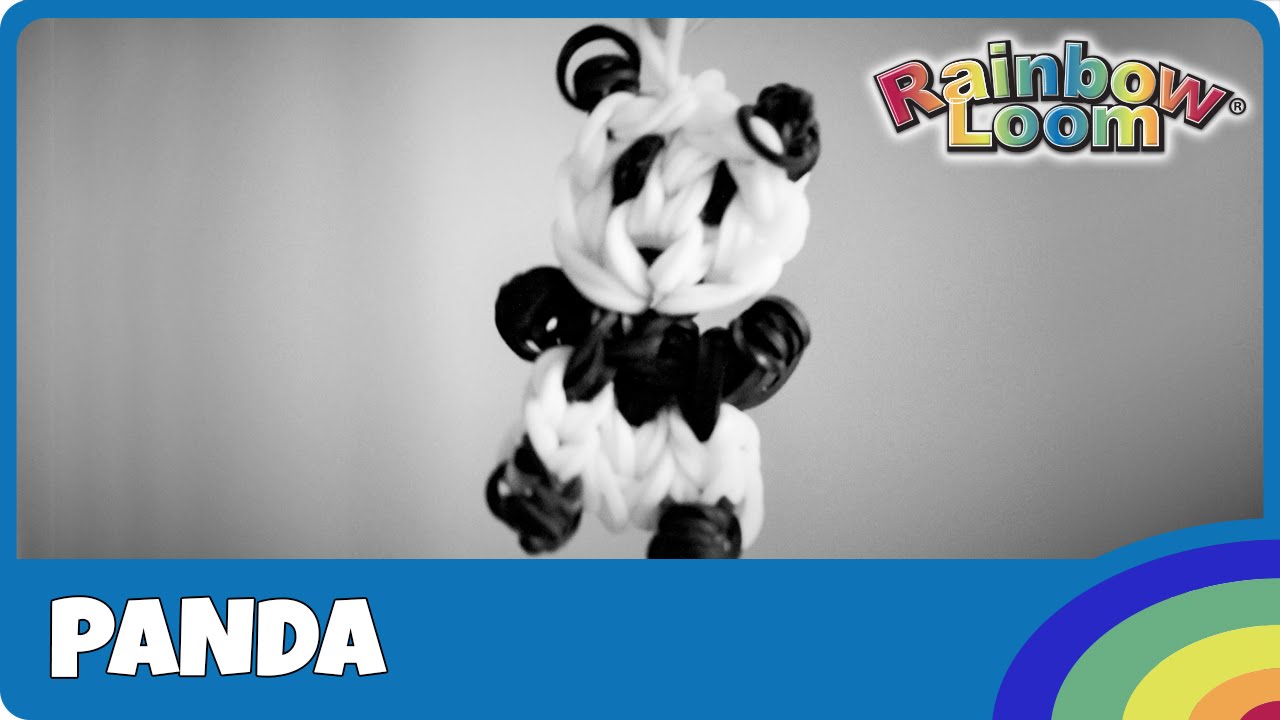 Rainbow Loom Panda - deutsche Anleitung