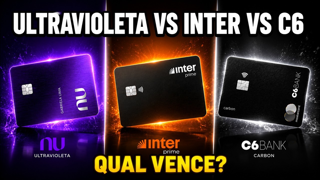 💳 Nubank Ultravioleta VS Inter Prime VS C6 Carbon: QUAL VENCE? 🔥