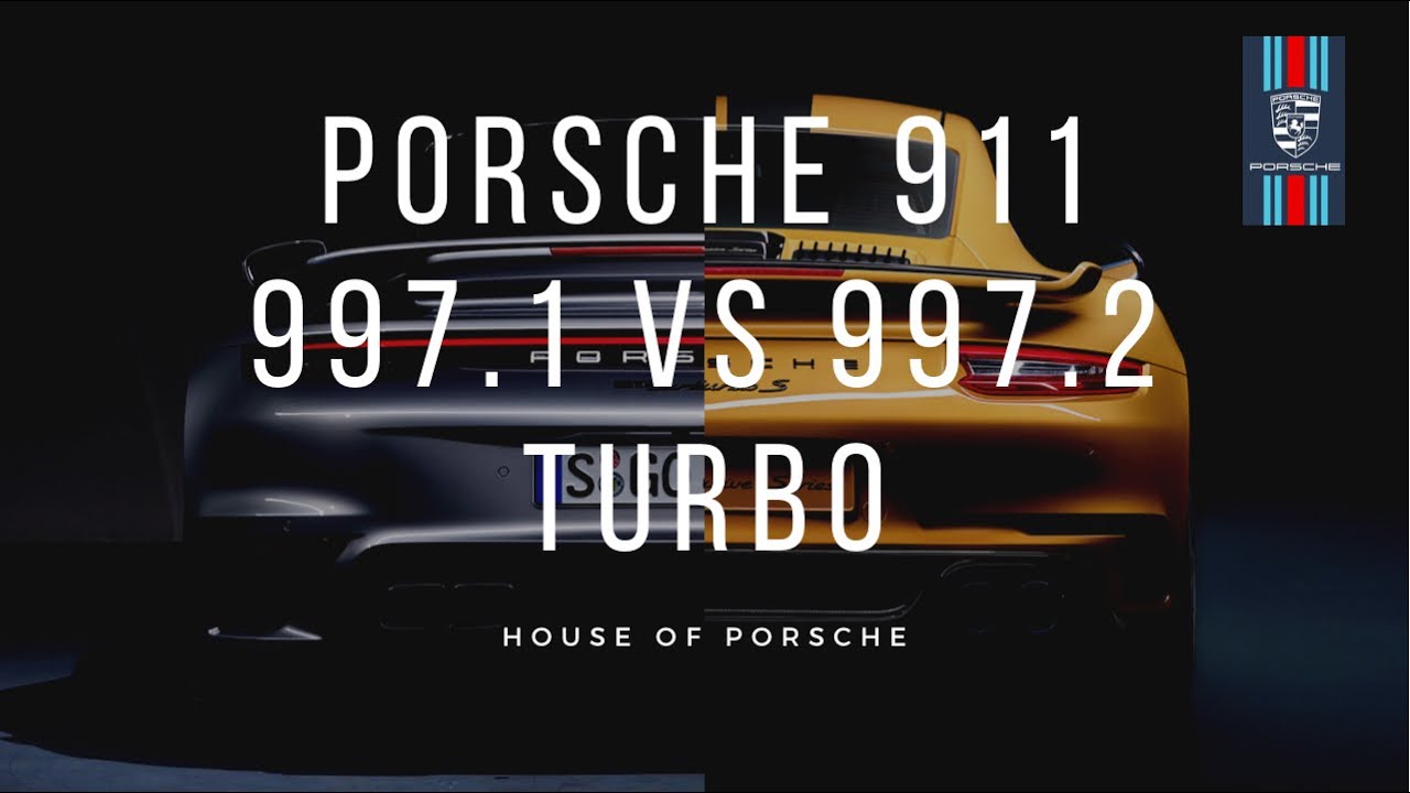 Porsche 911 997 Turbo Gen 1 vs 997 Turbo Gen 2 Basalt Black Comparison