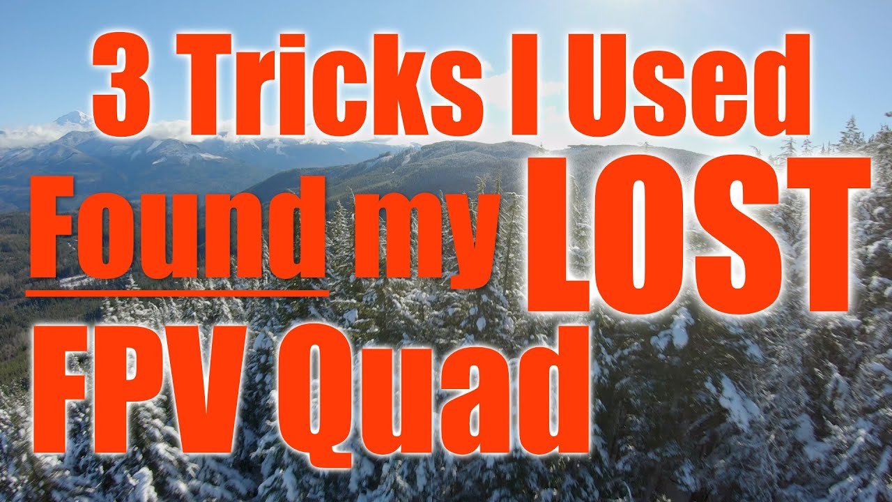 3 Tricks Found My Lost FPV Quad in a Forest