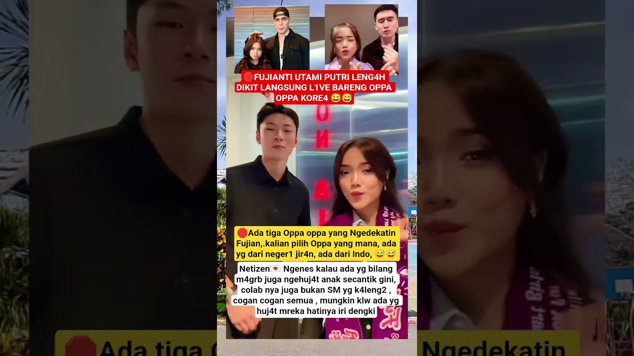Fujianti Utami Putri Selalu bikin H3boh l1ve bareng opp4 Kore4 #viralvideo #shortvideo #shorts #fyp