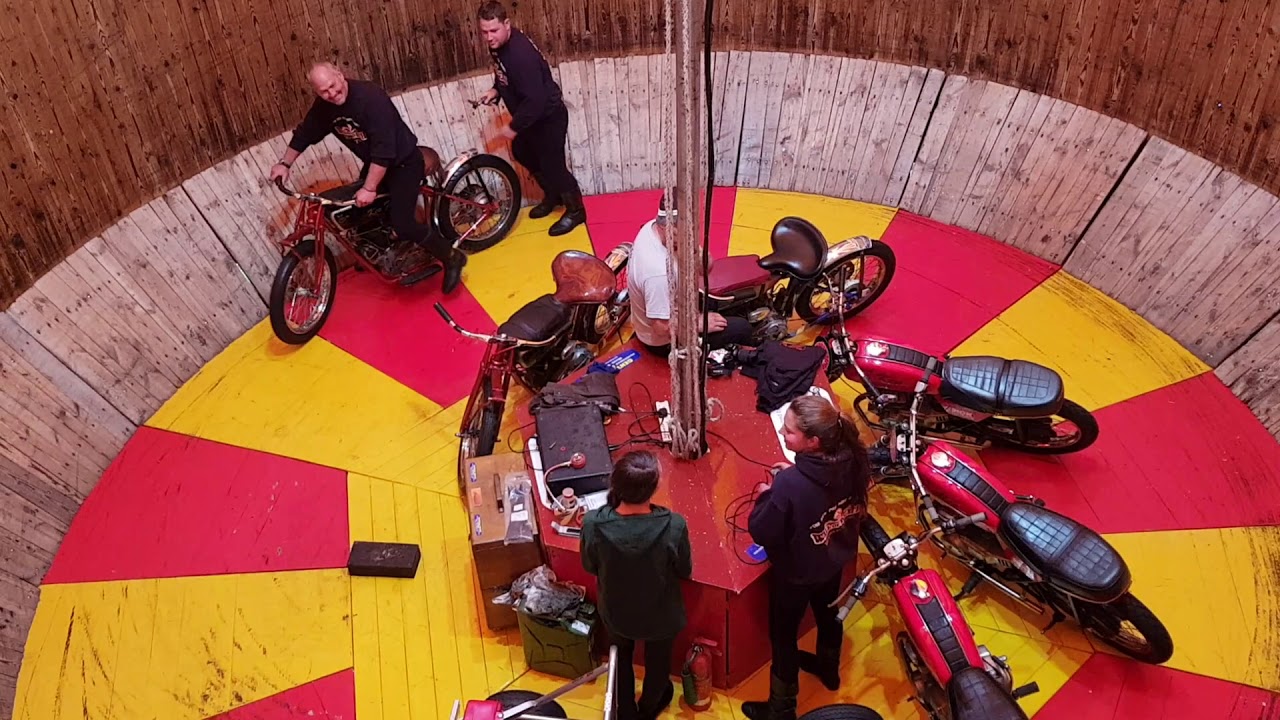 Ken Fox  Wall of Death  show  Cowpie rally  12/5/18