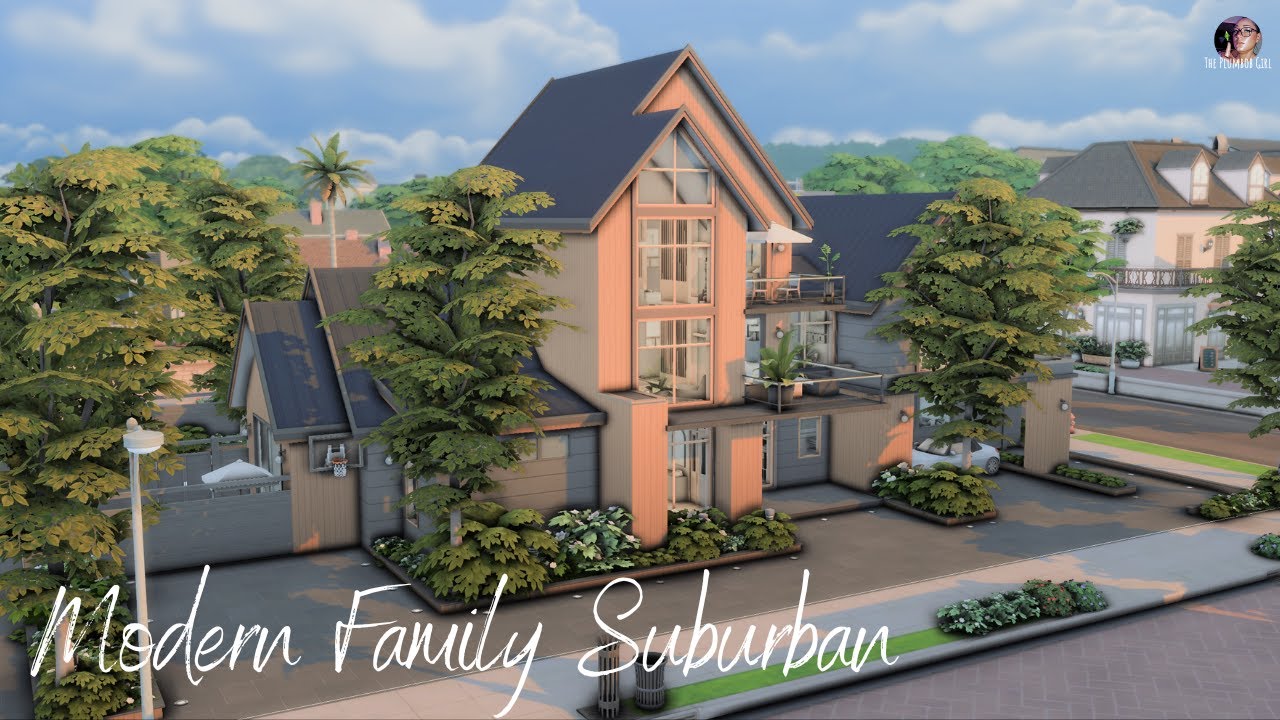 SPEEDBUILD | Modern Family Suburban 🏡✨ – The Sims 4 Hobby e Attività [NOCC]