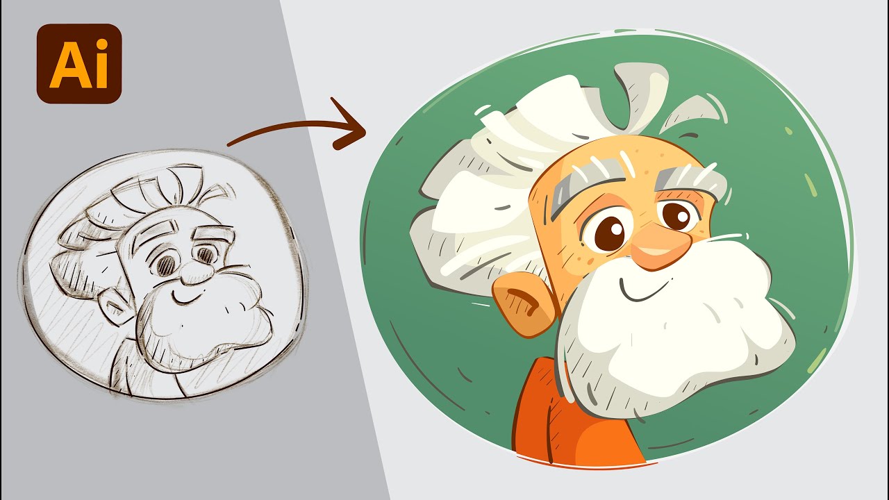 VECTOR ILLUSTRATION PROCESS in Adobe Illustrator