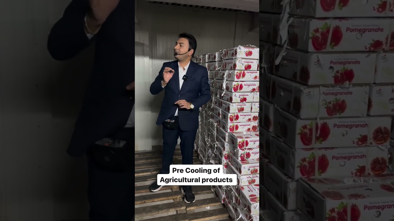 How to do pre cooling of Fresh fruit and Vegetables, Live visit of Cold Storage and warhorse