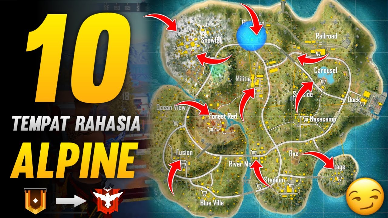 TOP 10 TEMPAT RAHASIA DI MAP BARU ALPINE - Auto Master !