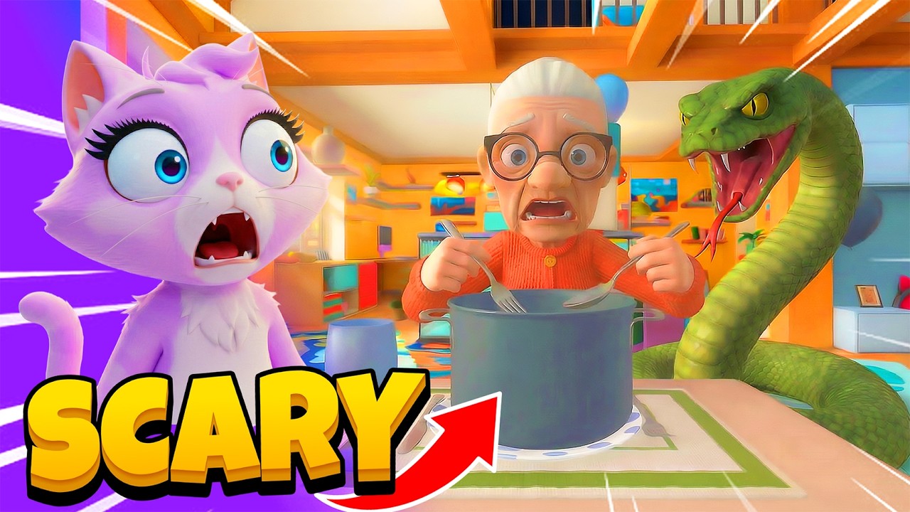 Я заставила бабушку съесть змеиные яйца в игре I AM CAT VR!