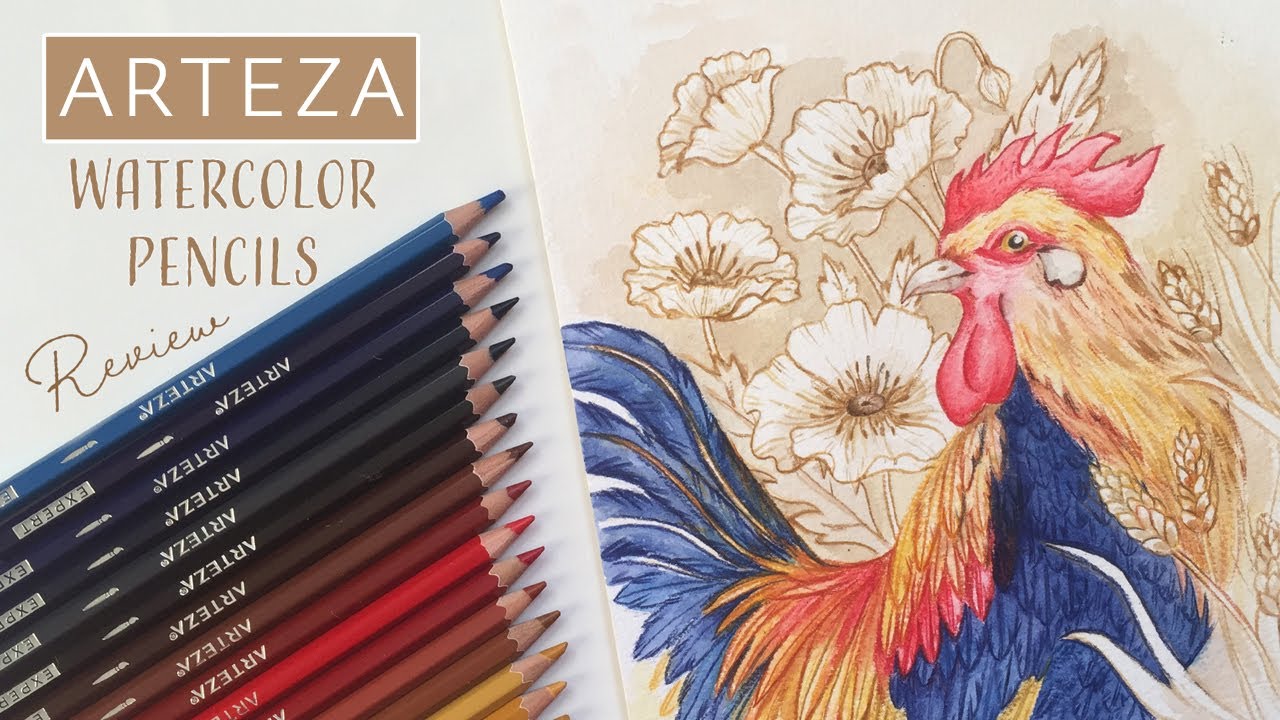 I found my new favourite technique?? // Arteza watercolor pencils review