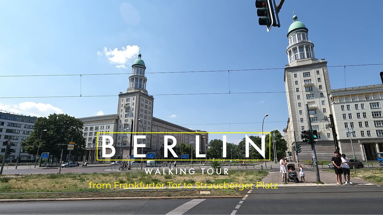 Walking Tour Berlin 4K Spaziergang vom Frankfurter Tor bis zum Strausberger Platz
