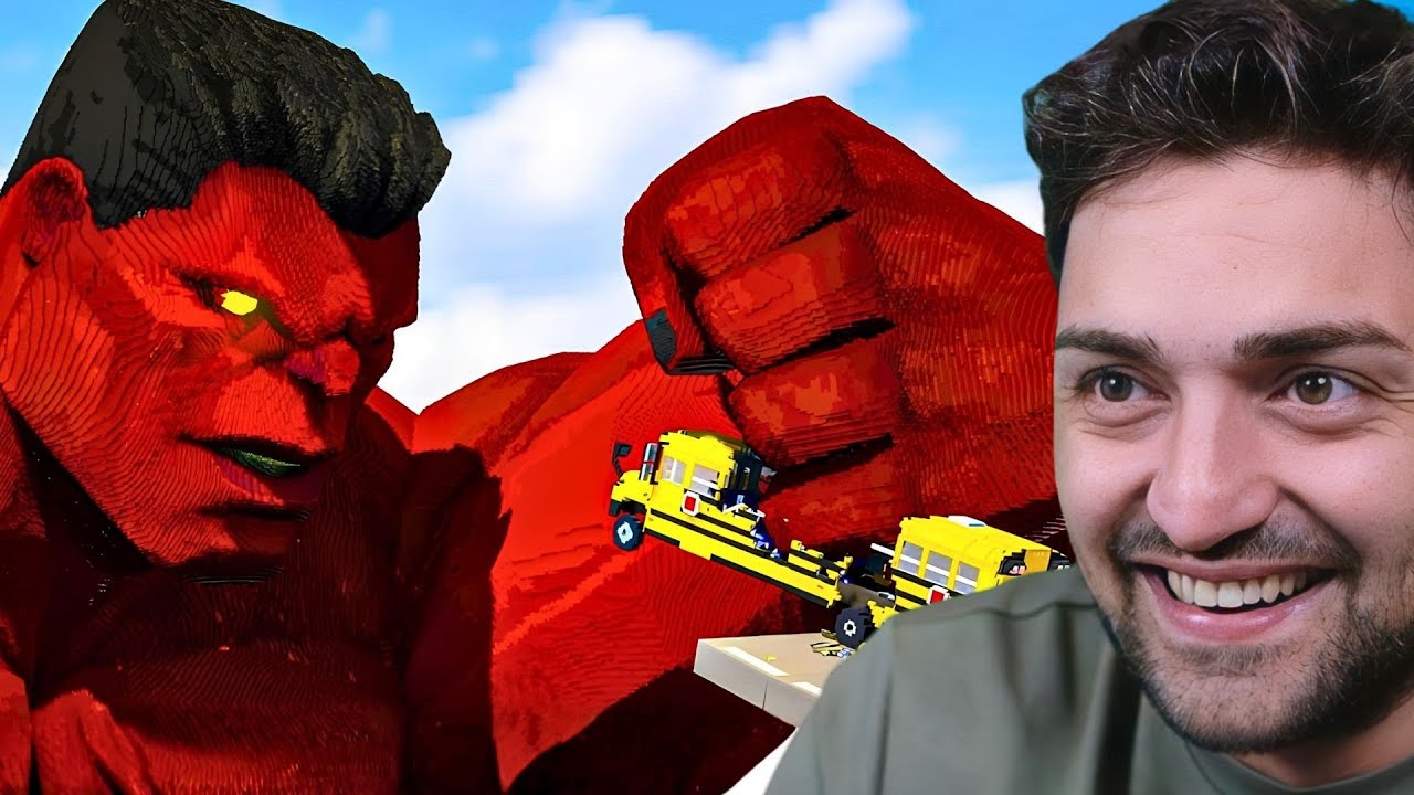 KIRMIZI HULK VS OKUL SERVİSİ!