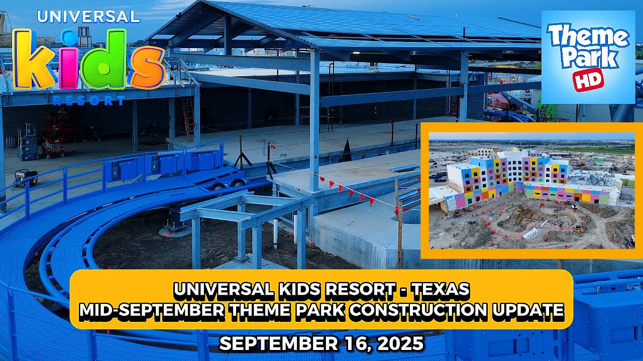 🔎🎢 [4K DRONE POV] Universal Kids Resort - TX -  Up Close & Personal UPDATES | #new  #themepark #fun