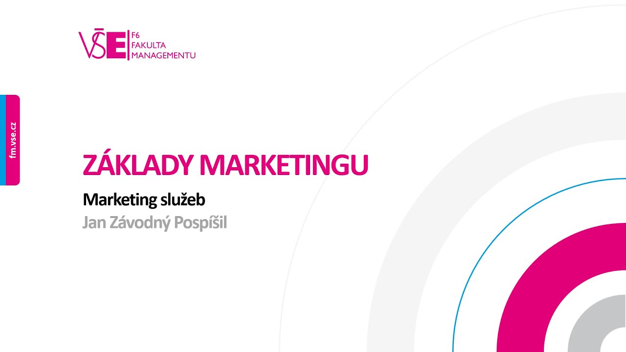 Úvod do marketingu – Marketing služeb