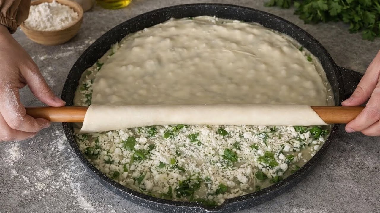 Sadece 2 bardak un ‼️ EL AÇMASI PEYNİRLİ BÖREK TARİFİ / Böyle kolay Börek tarifi görmedim 👌