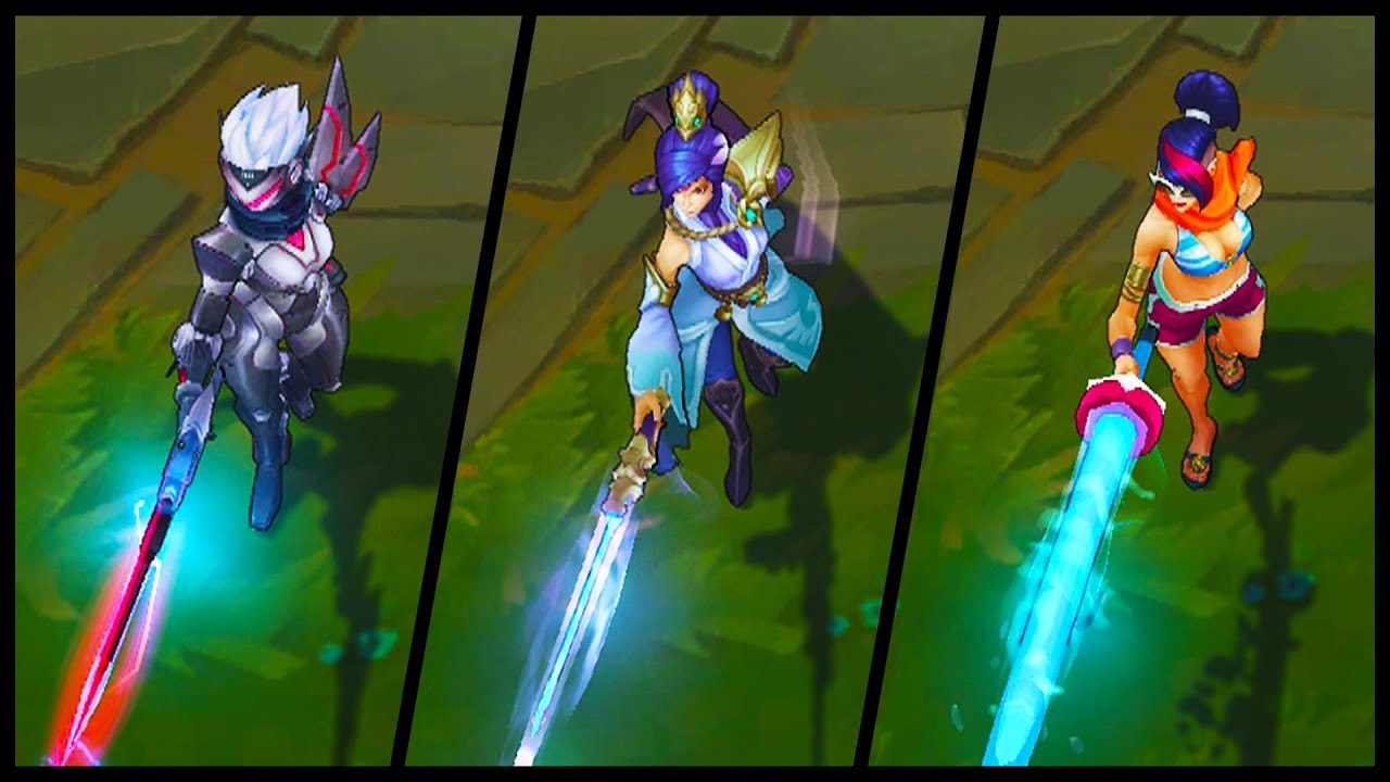 All Fiora Skins Spotlight Soaring Sword Project Pool Party Headmistress (League of Legends)