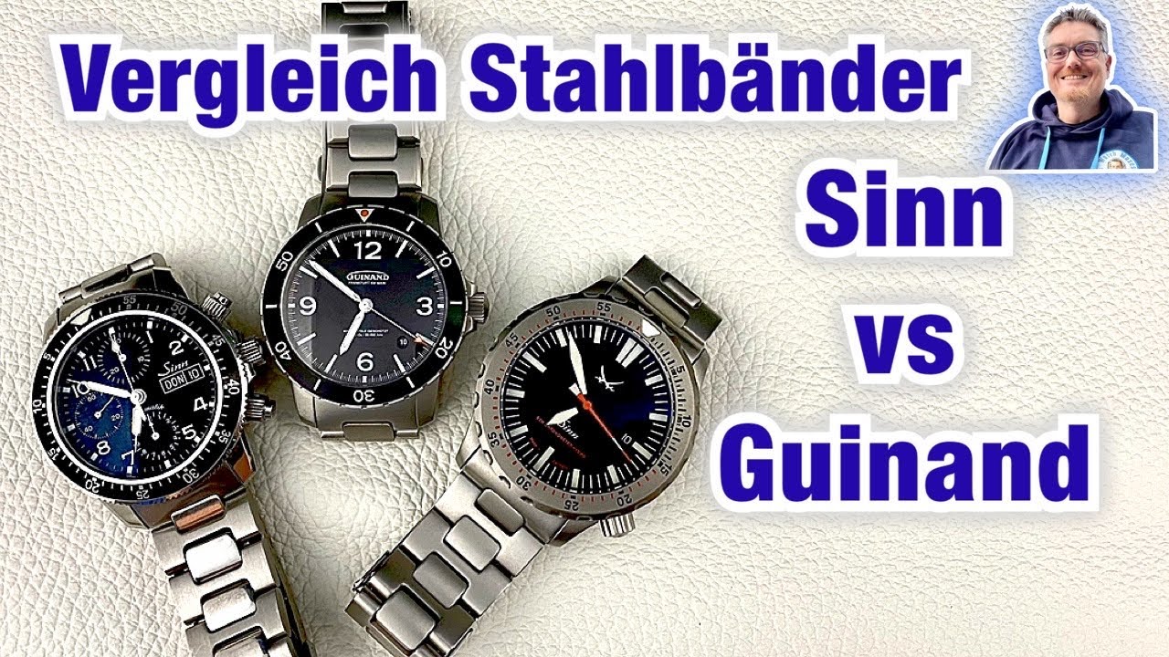 Stahlbänder im Vergleich - Sinn vs Guinand