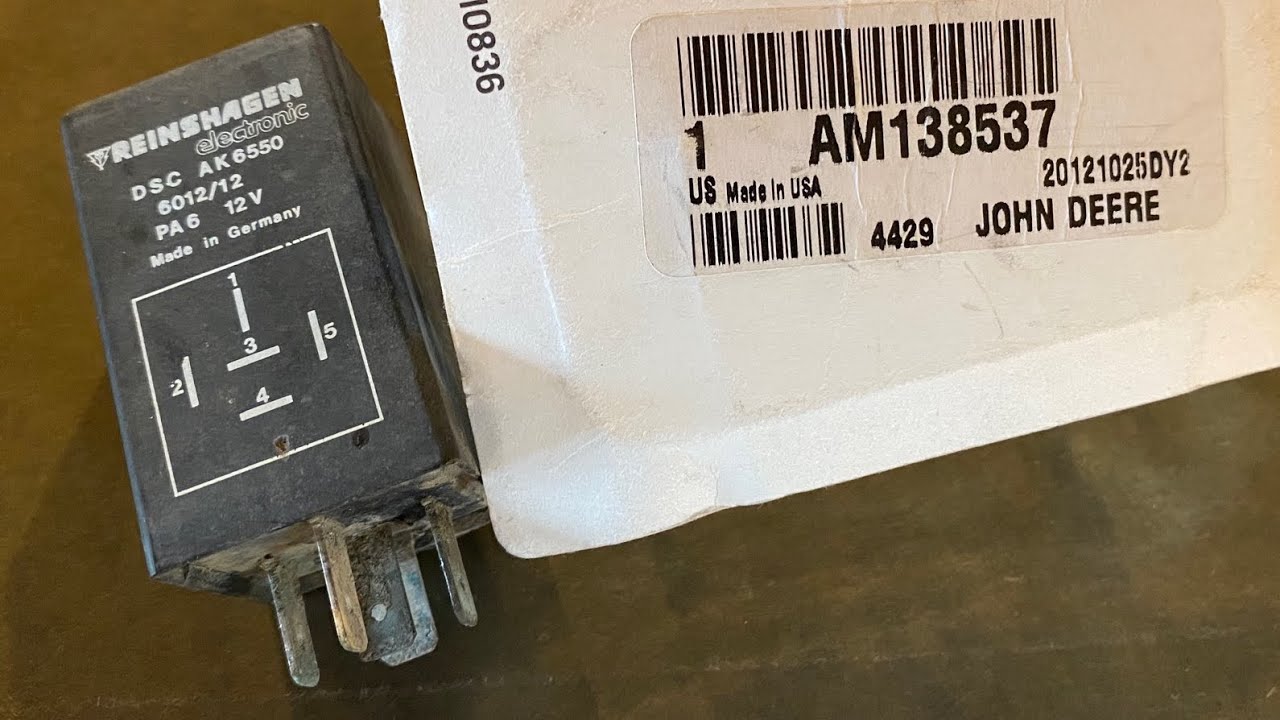 How to test a John Deere glow plug controller AM138537  (F935, 330, 332, 430,  diesel Gator)