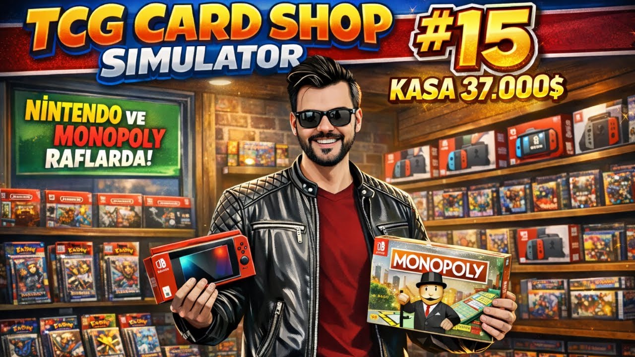 💰 MİLYONERLİĞE ADIM ADIM! Nintendo ve Monopoly Raflarda! l TCG Card Shop Simulator POKEMON MODU #15