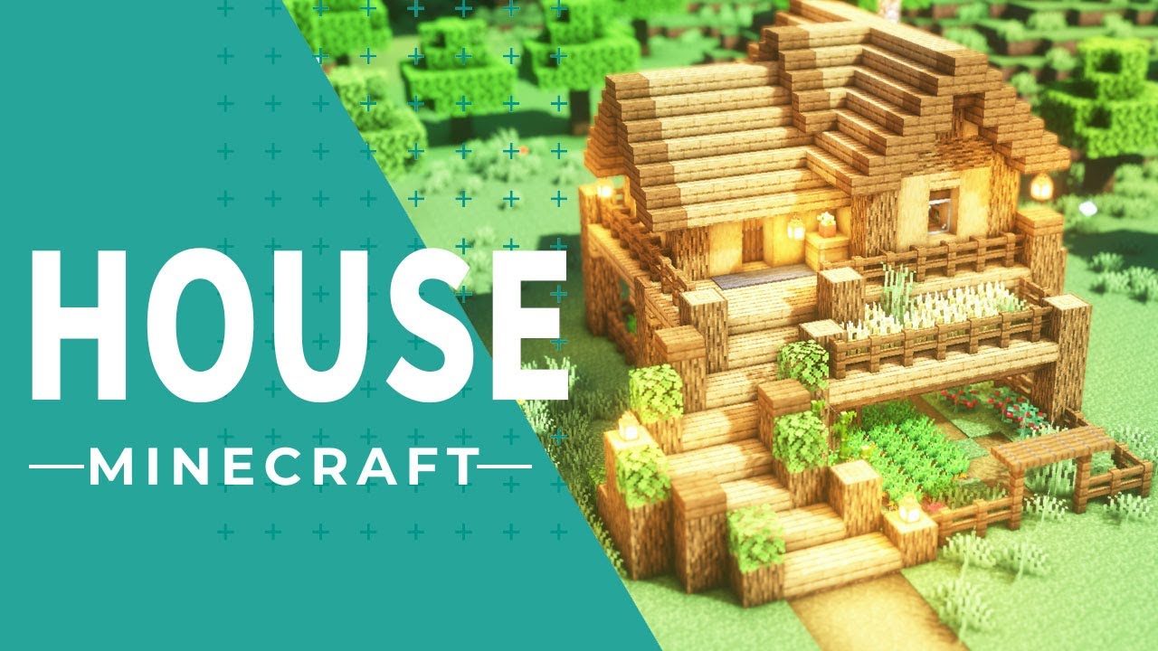 【マイクラ】ほぼオークの木で作るサバイバルハウスの作り方