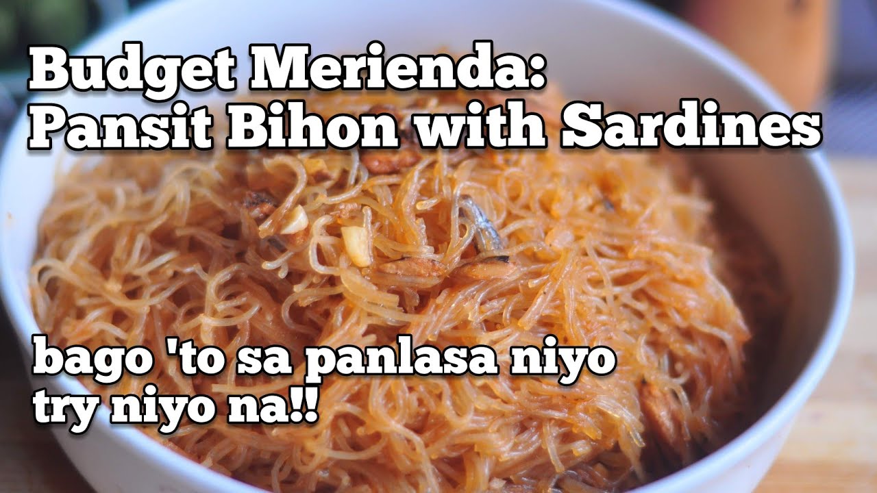 Pansit Bihon with Sardines & Oyster Sauce Recipe