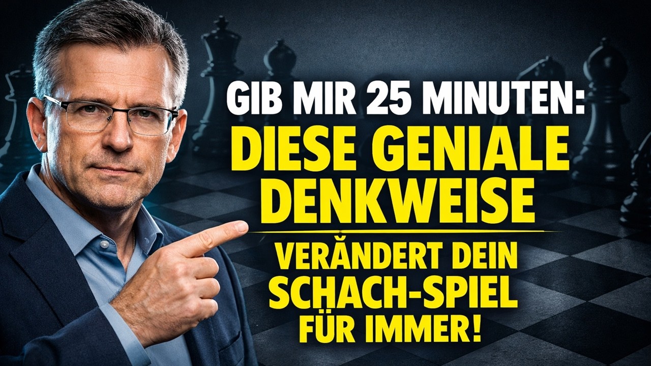 Gib mir 25 Minuten: Diese geniale Denkweise verändert dein Schach-Spiel für immer!