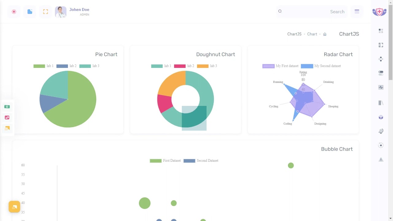 Doctor Dashboard Bootstrap Admin Templates with RTL Theme