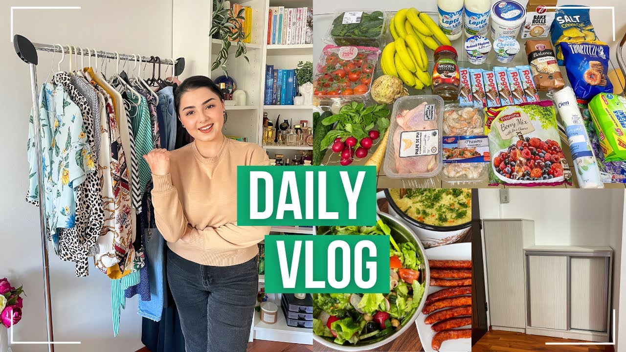 Daily Vlog | Am pus hainele pe Vinted, cumparaturi din Lidl, ne-a venit pantofarul, gatim zilnic
