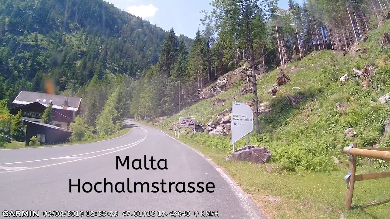 Malta-Hochalmstrasse mit dem Motorrad (o.b.cam)