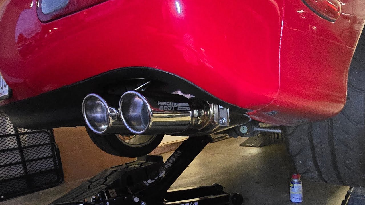 Racing Beat Power Pulse Dual Tip Cat-Back Exhaust - 1993 Mazda RX-7 R1