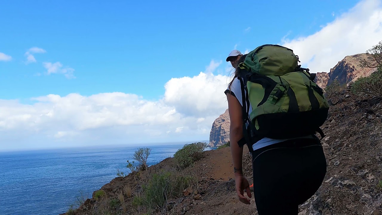 Los Gigantes hike 4K. Tenerife. Spain. Video wallpaper/screensaver with Ayahuasca chillout music set