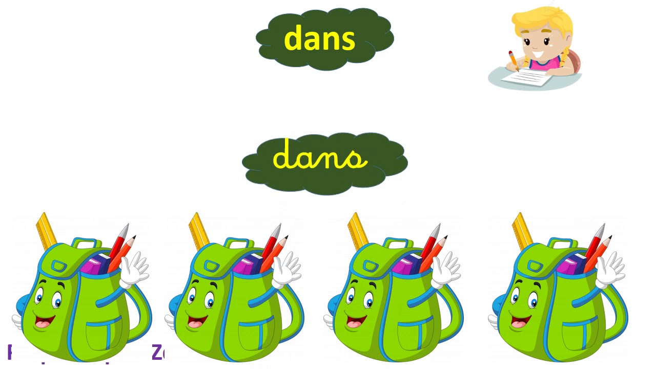 Lire et écrire les mots outils :dans/il y a/ et